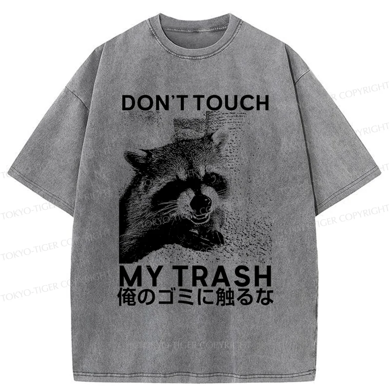 Tokyo-Tiger Angry Raccoon Japan Washed T-Shirt