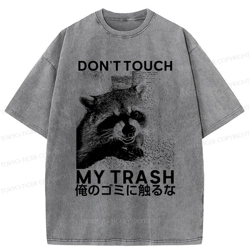 Tokyo-Tiger Angry Raccoon Japan Washed T-Shirt