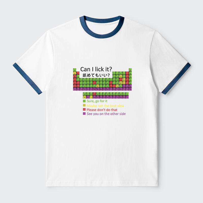 Tokyo-Tiger Can I Lick It Contrast Trim T-Shirt