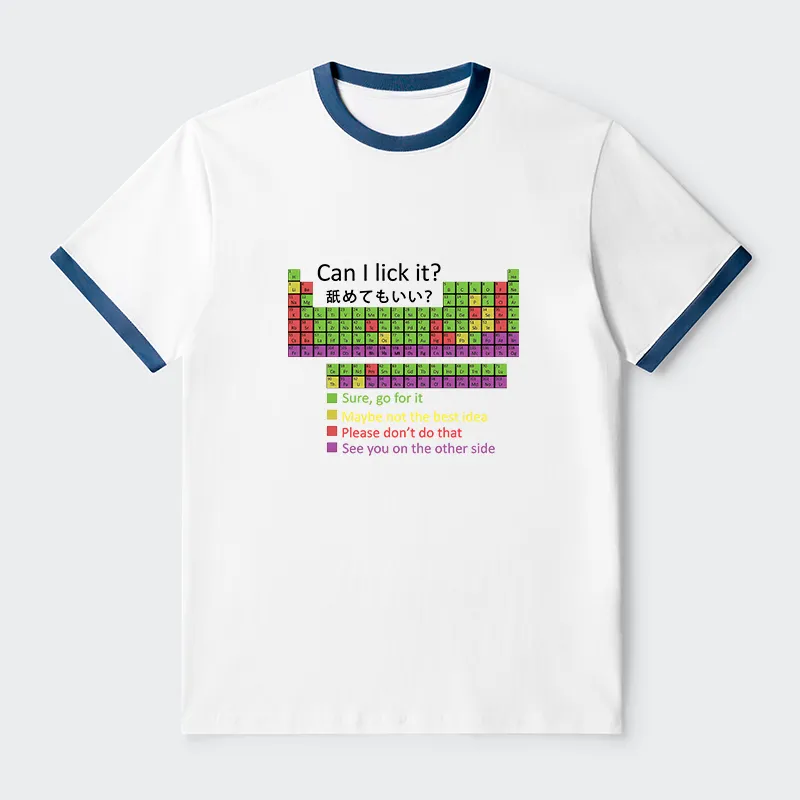 Tokyo-Tiger Can I Lick It Contrast Trim T-Shirt