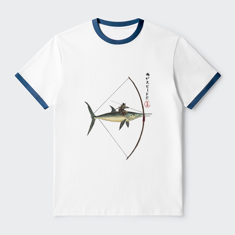 Tokyo-Tiger I Am Speed Contrast Trim T-Shirt