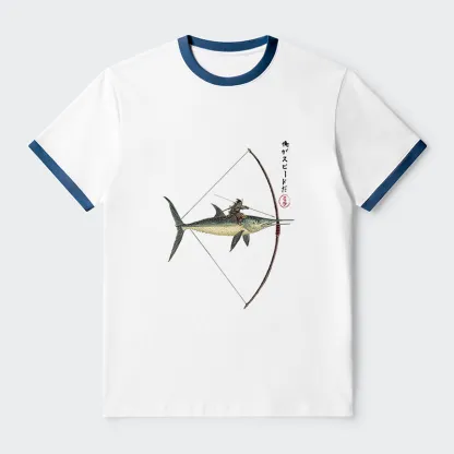 Tokyo-Tiger I Am Speed Contrast Trim T-Shirt