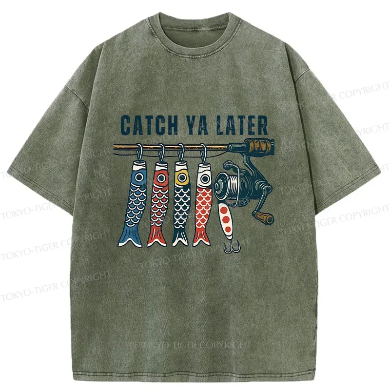 Tokyo-Tiger Fishing Japan Washed T-Shirt
