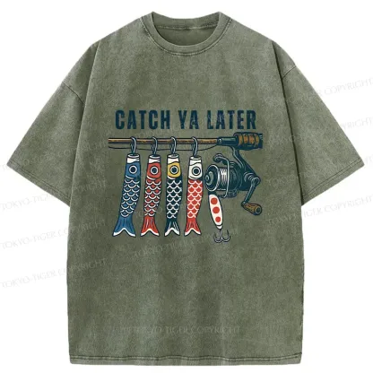 Tokyo-Tiger Fishing Japan Washed T-Shirt