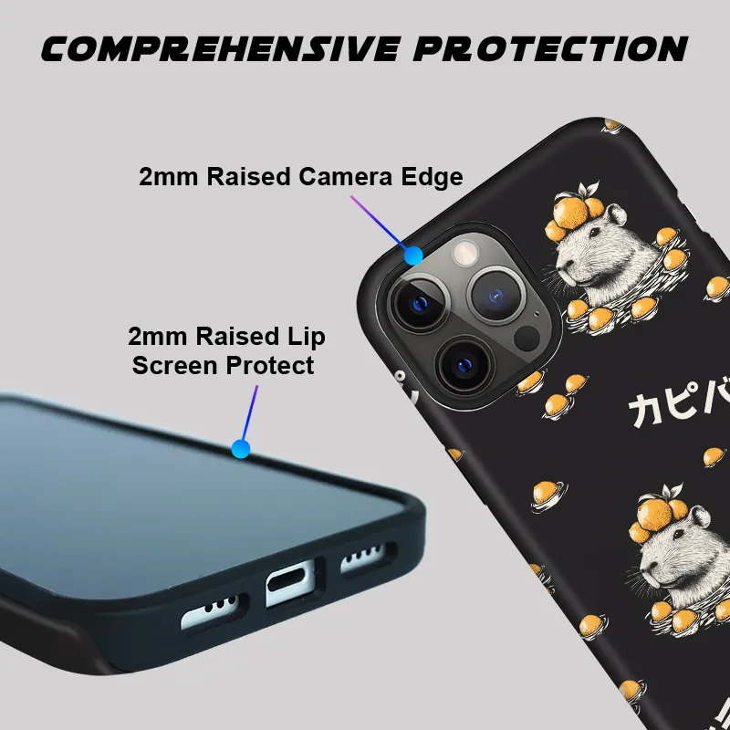 Tokyo-Tiger Cute Capybara And Lemon Phone Case