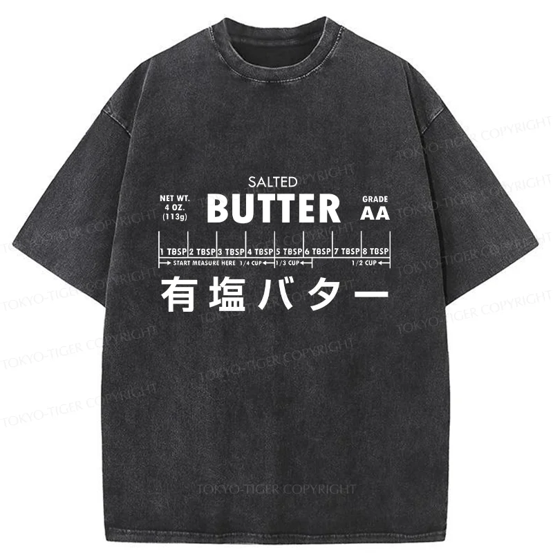 Tokyo-Tiger Funny Butter Washed T-Shirt