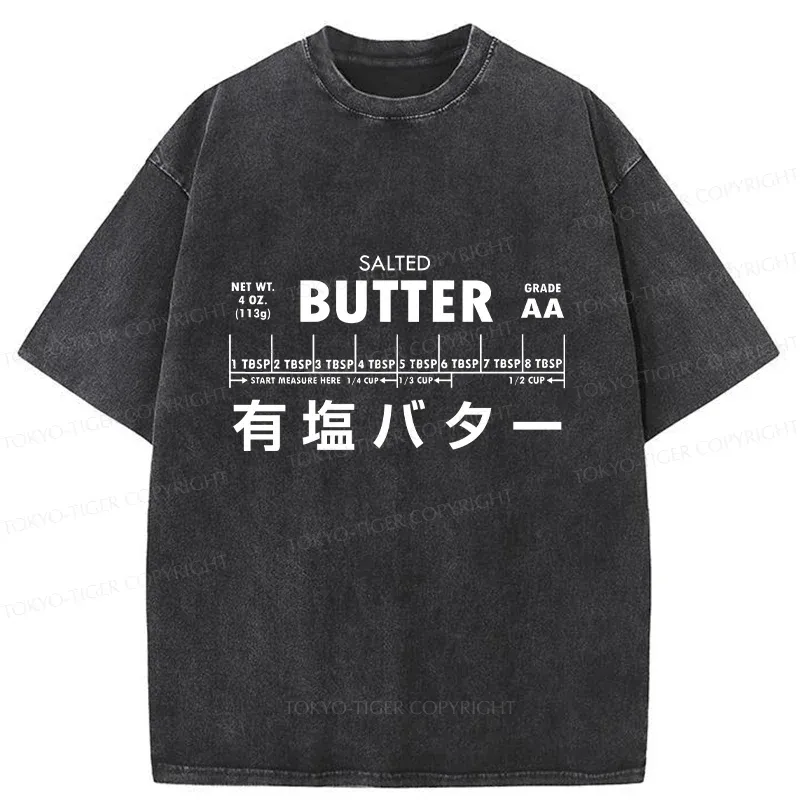 Tokyo-Tiger Funny Butter Washed T-Shirt