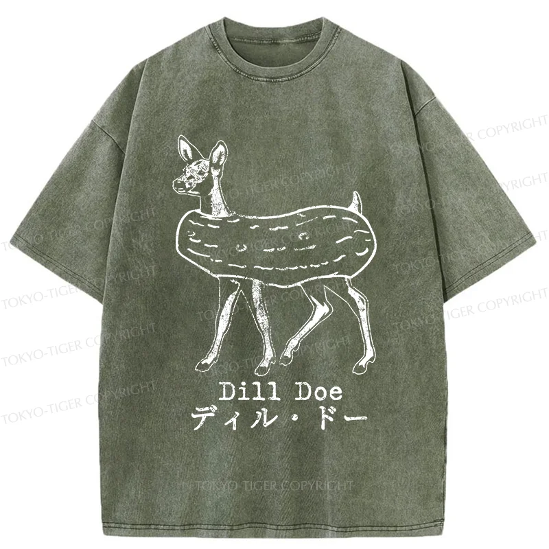 Tokyo-Tiger Cucumber Deer Washed T-Shirt