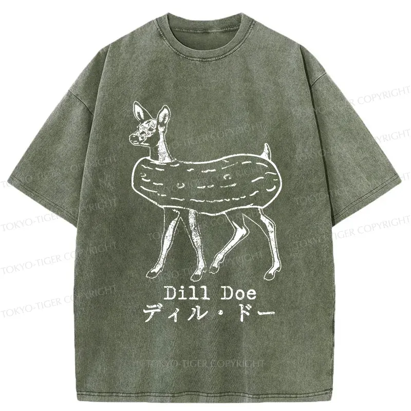 Tokyo-Tiger Cucumber Deer Washed T-Shirt