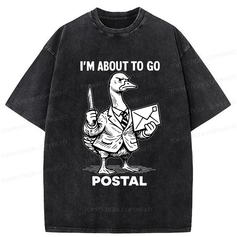 Tokyo-Tiger I'm About To Go Postal Washed T-Shirt