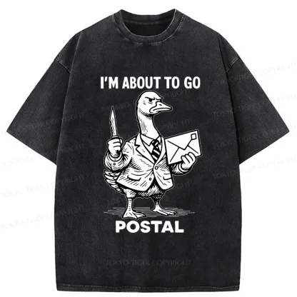 Tokyo-Tiger I'm About To Go Postal Washed T-Shirt