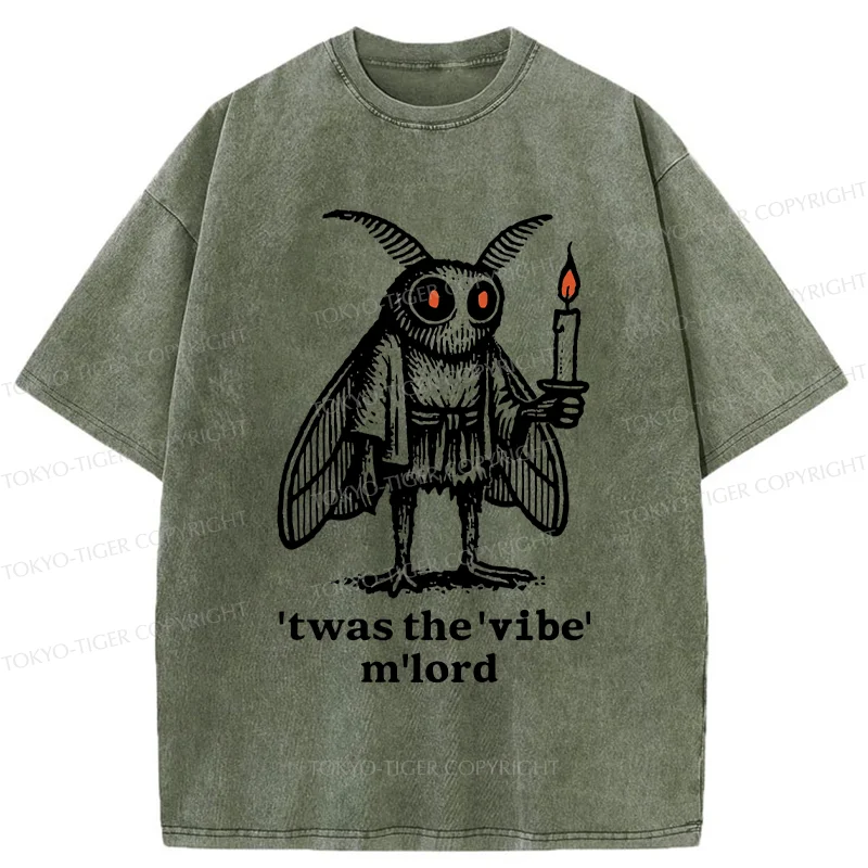 Tokyo-Tiger Japan Funny Mothman Washed T-Shirt