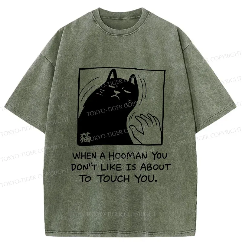 Tokyo-Tiger Rebellious Cat Washed T-Shirt