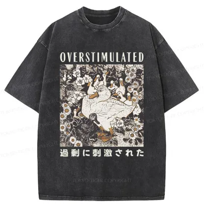 Tokyo-Tiger Overthinking Duck Washed T-Shirt
