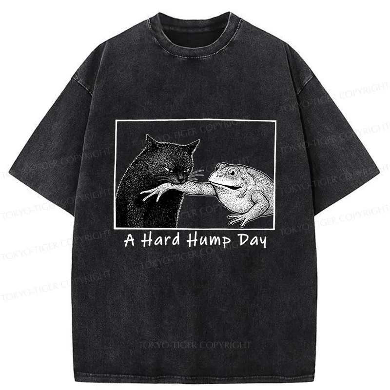 Tokyo-Tiger A Hard Hump Day Washed T-Shirt