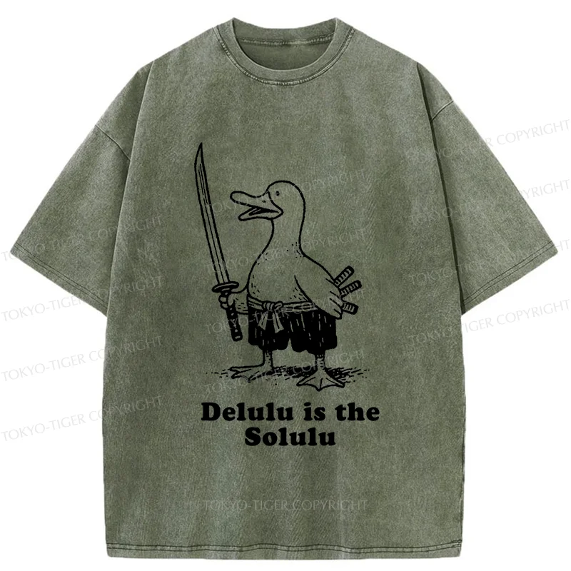 Tokyo-Tiger Samurai Goose Washed T-Shirt