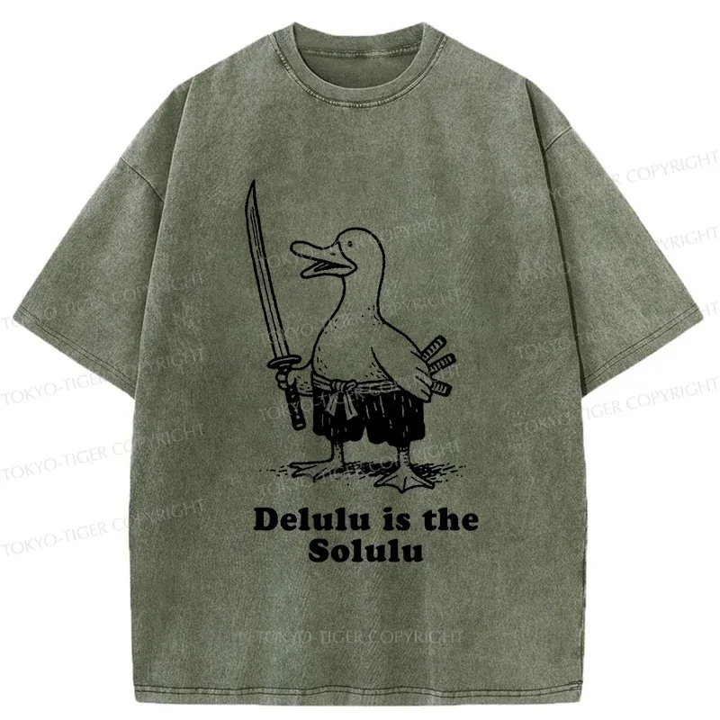 Tokyo-Tiger Samurai Goose Washed T-Shirt
