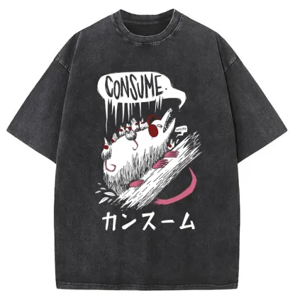 Tokyo-Tiger Consume Possum Japan Washed T-Shirt