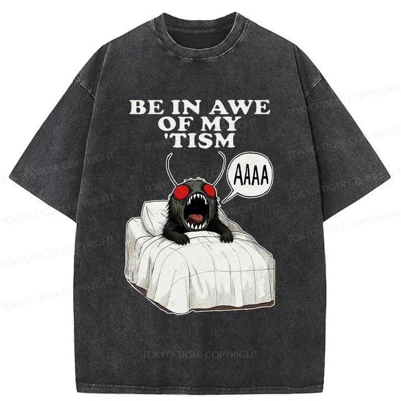 Tokyo-Tiger Mothman Wakes Up Washed T-Shirt