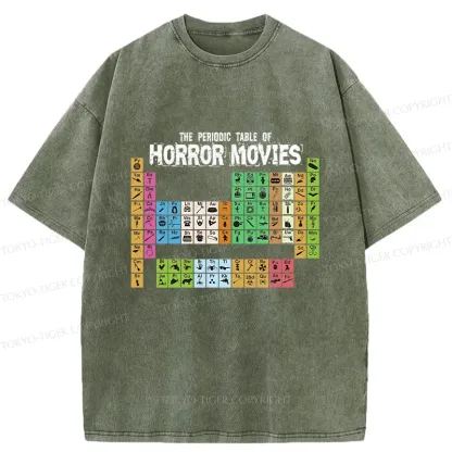 Tokyo-Tiger Horror Elements Washed T-Shirt