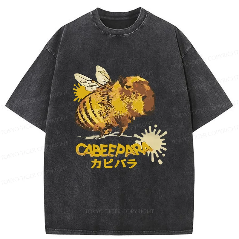 Tokyo-Tiger Cabeepara Washed T-Shirt
