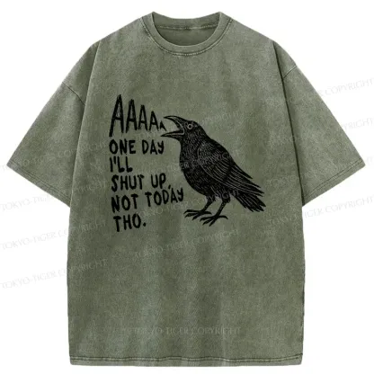 Tokyo-Tiger Funny Crow Japan Washed T-Shirt