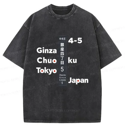 Tokyo-Tiger Ginza Tokyo Washed T-Shirt