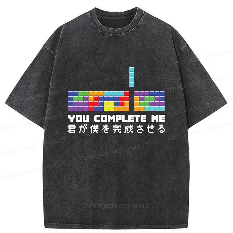 Tokyo-Tiger Lack Of Perfect Tetris Washed T-Shirt