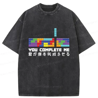 Tokyo-Tiger Lack Of Perfect Tetris Washed T-Shirt