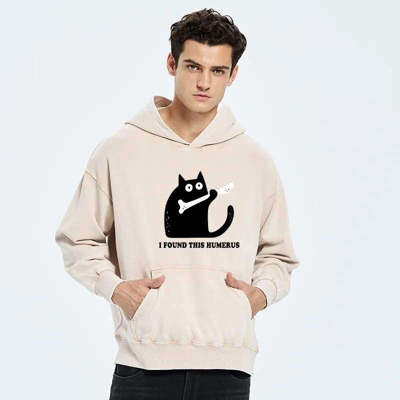 Tokyo-Tiger Cat Found This Humerus Washed Hoodie