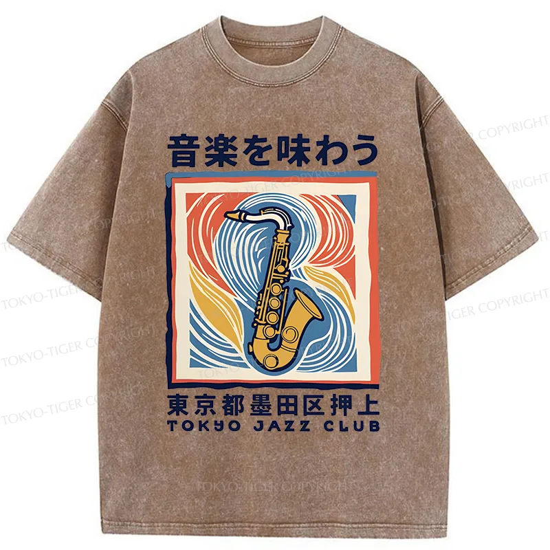 Tokyo-Tiger Tokyo Music Washed T-Shirt