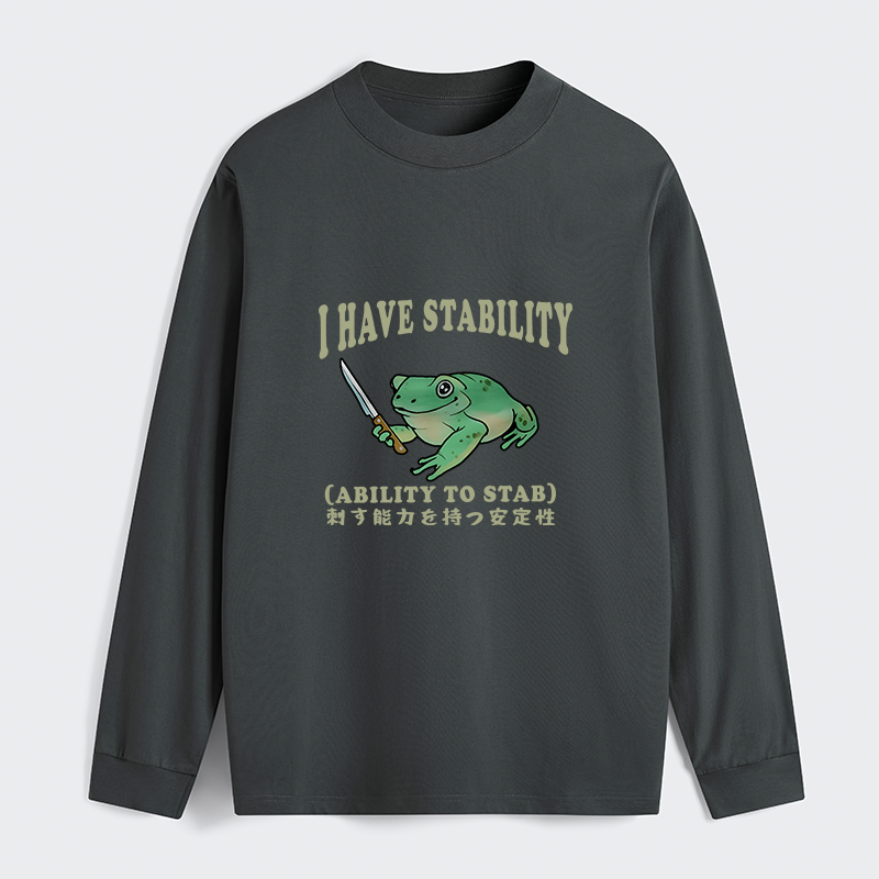 Tokyo-Tiger Mentally Stable Assassin Frog Classic Long Sleeve T-Shirt