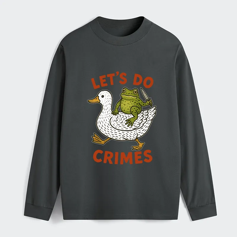 Tokyo-Tiger Frog Ready To Commit Crime Long Sleeve T-Shirt