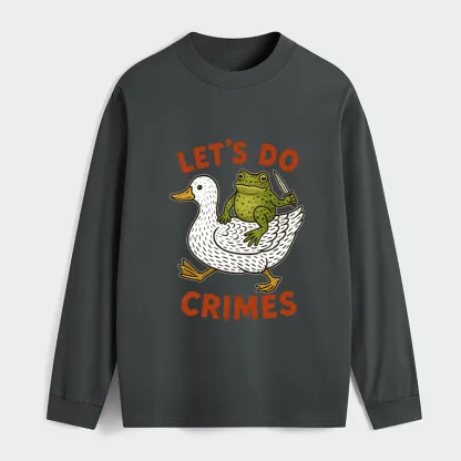 Tokyo-Tiger Frog Ready To Commit Crime Long Sleeve T-Shirt