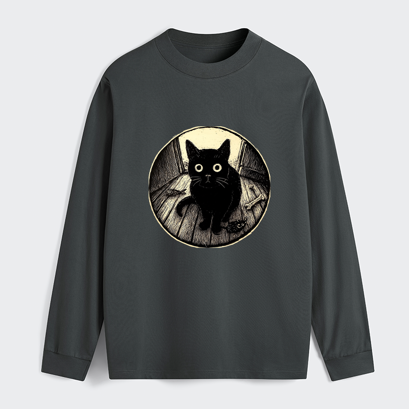 Tokyo-Tiger Waiting Black Cat Classic Long Sleeve T-Shirt