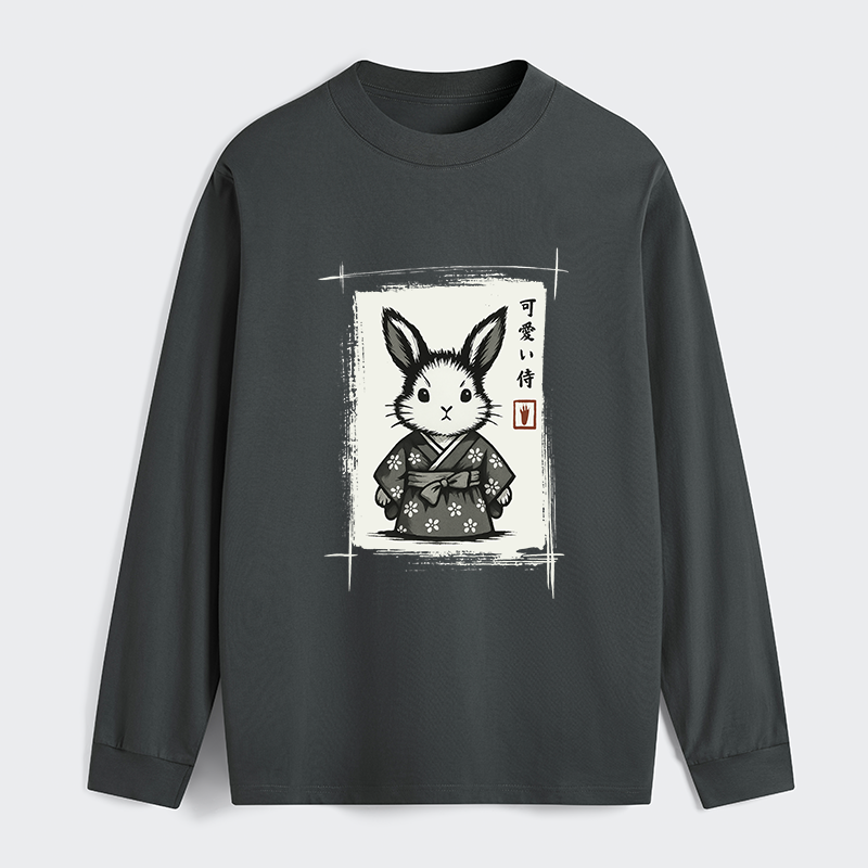 Tokyo-Tiger Woodcut Bunny Classic Long Sleeve T-Shirt
