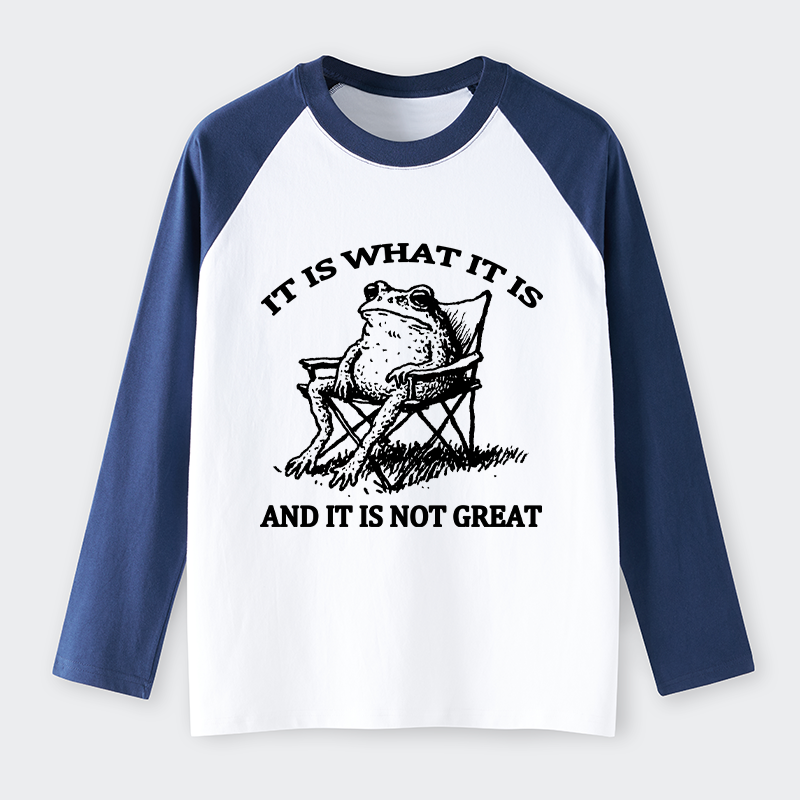 Tokyo-Tiger Resting Frog Funny Raglan Long Sleeve T-shirt