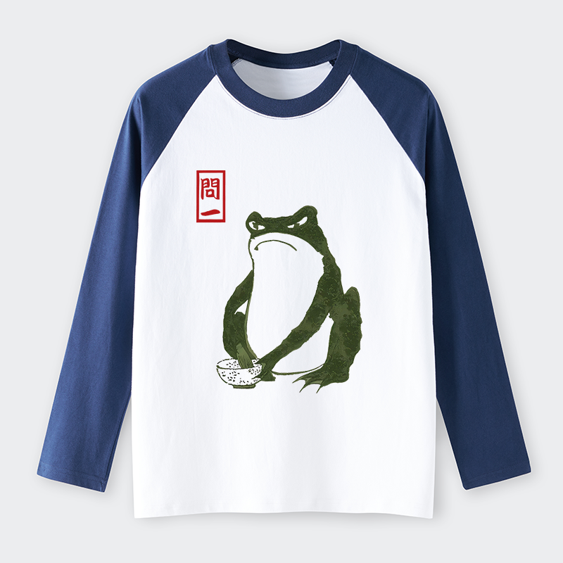 Tokyo-Tiger Hokkaido Wave Japan Raglan Long Sleeve T-shirt