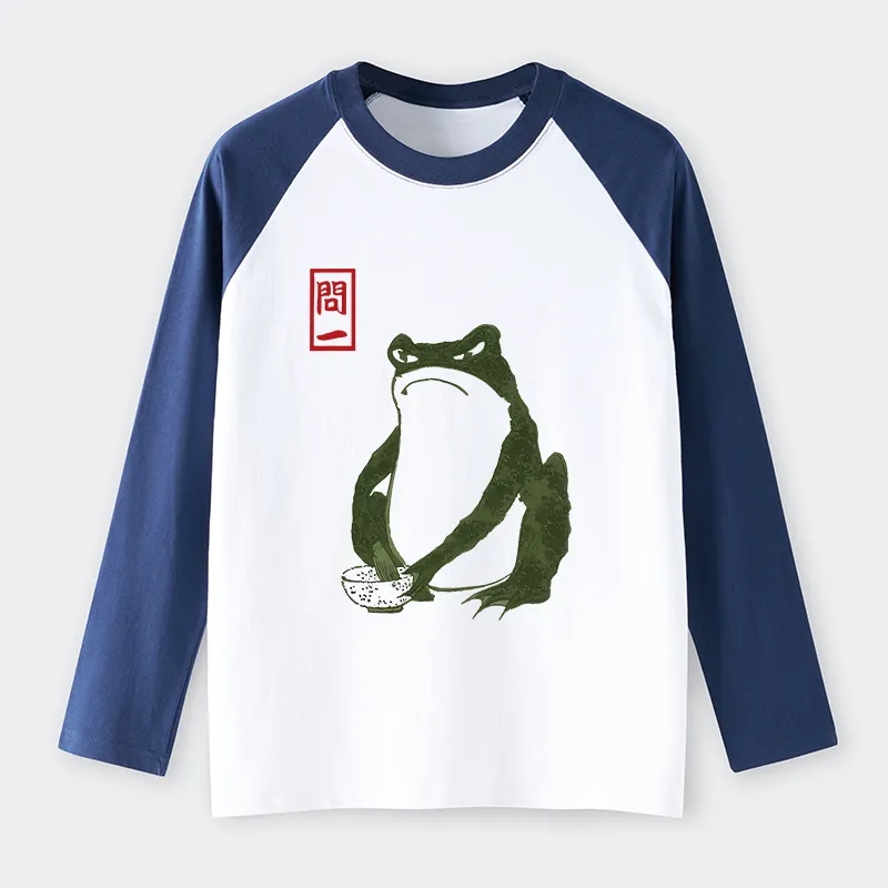 Tokyo-Tiger Hokkaido Wave Japan Raglan Long Sleeve T-shirt