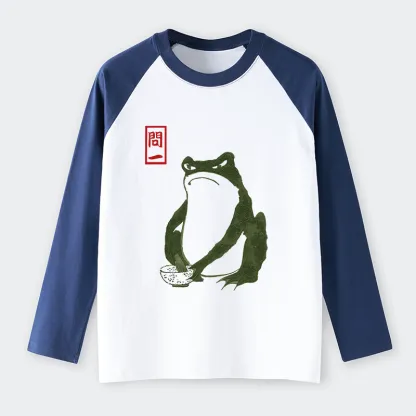 Tokyo-Tiger Hokkaido Wave Japan Raglan Long Sleeve T-shirt