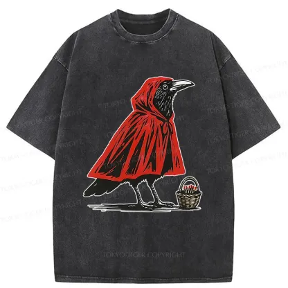 Tokyo-Tiger Crow Selling Matches Washed T-Shirt