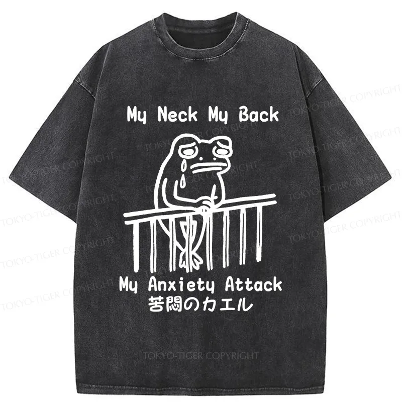 Tokyo-Tiger Melancholy Frog Washed T-Shirt