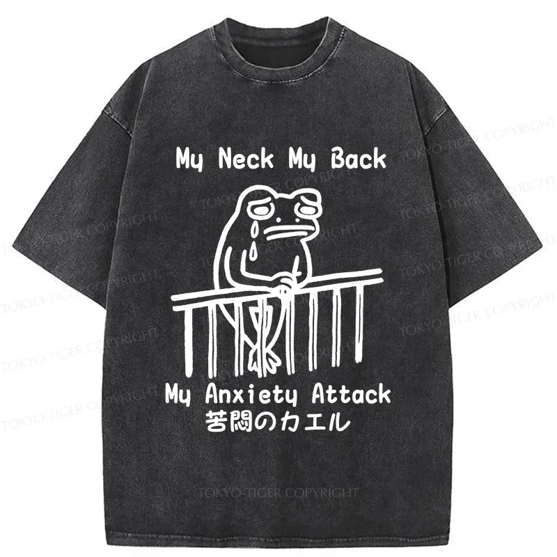 Tokyo-Tiger Melancholy Frog Washed T-Shirt