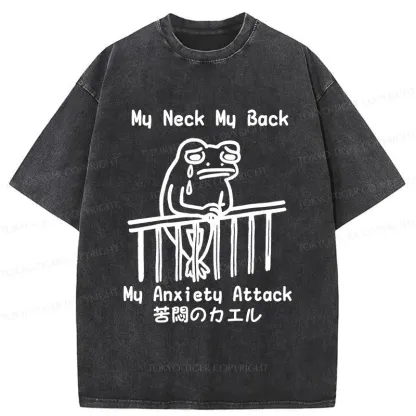 Tokyo-Tiger Melancholy Frog Washed T-Shirt