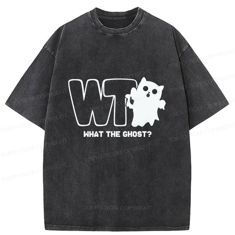 Tokyo-Tiger What The Ghost? Washed T-Shirt
