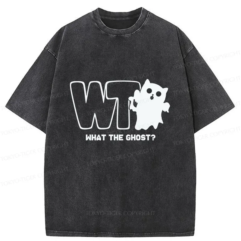 Tokyo-Tiger What The Ghost? Washed T-Shirt