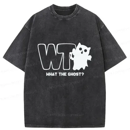 Tokyo-Tiger What The Ghost? Washed T-Shirt