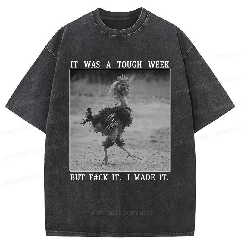 Tokyo-Tiger Successful Chicken Washed T-Shirt