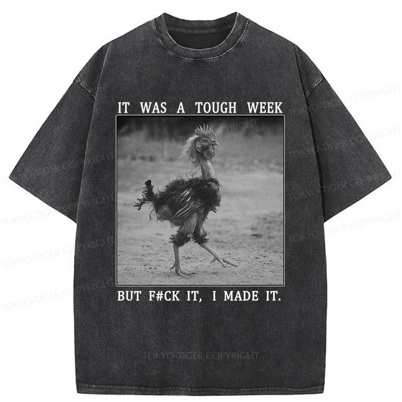 Tokyo-Tiger Successful Chicken Washed T-Shirt