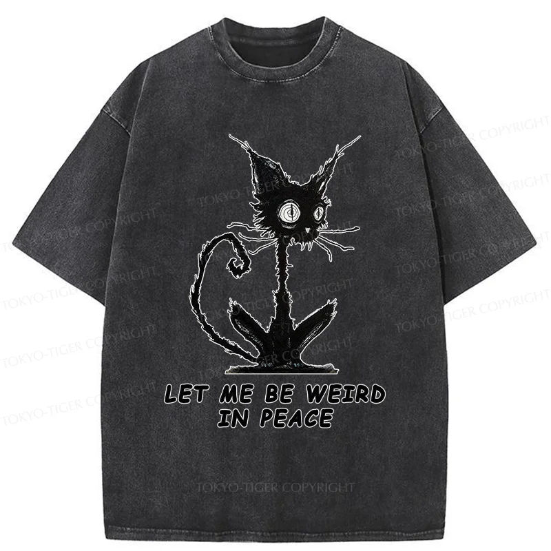 Tokyo-Tiger Cat Gradually Became Strange Washed T-Shirt